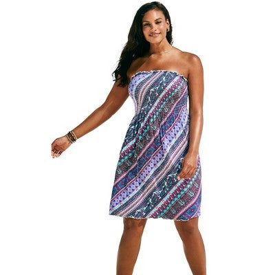 Swimsuits For All Women’s Plus Size Jenna Bandeau Cover Up Dress