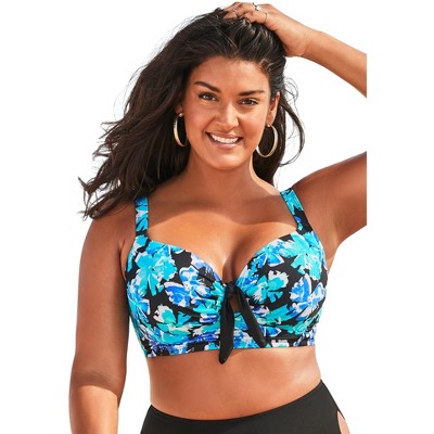 Swimsuits For All Women’s Plus Size Confidante Bra Sized Underwire Bikini Top