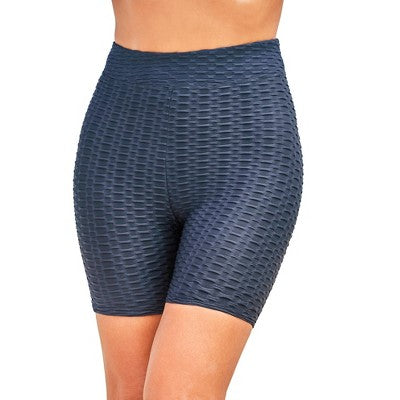 Swimsuits For All Women’s Plus Size Textured Boy Short