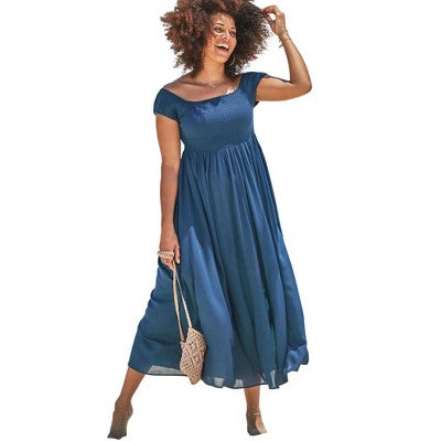 Swimsuits For All Women’s Plus Size Harper Tie Dye Cover Up Maxi Dress
