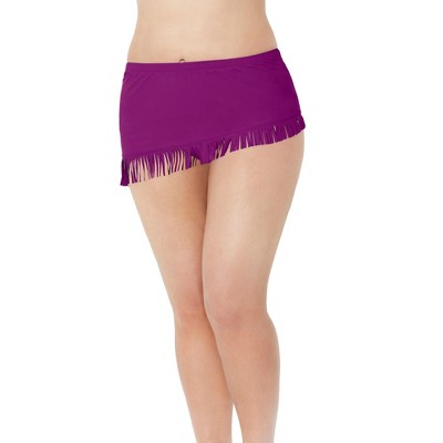 Swimsuits For All Women’s Plus Size Fringe Sarong Skirt