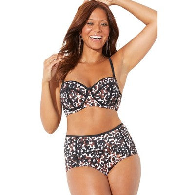 Swimsuits For All Women’s Plus Size Madame Underwire Bikini Top