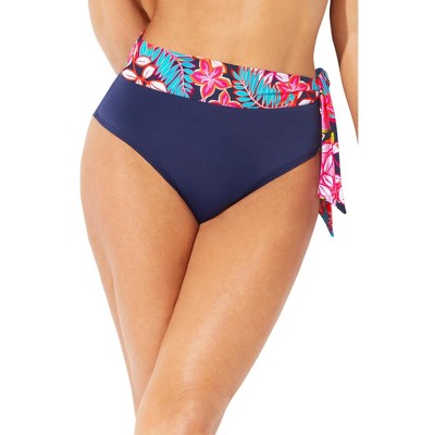  Swimsuits For All Women’s Plus Size Shirred High Waist Bikini Bottom