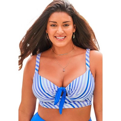  Swimsuits For All Women’s Plus Size Confidante Bra Sized Underwire Bikini Top