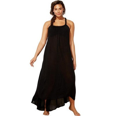  Swimsuits For All Women’s Plus Size Candance Braided Cover Up Maxi Dress