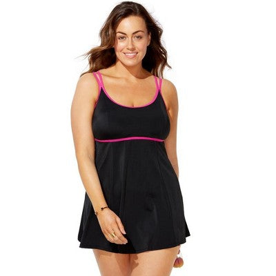  Swimsuits For All Women’s Plus Size Lingerie Strap Swimdress