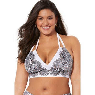  Swimsuits For All Women’s Plus Size Avenger Halter Bikini Top