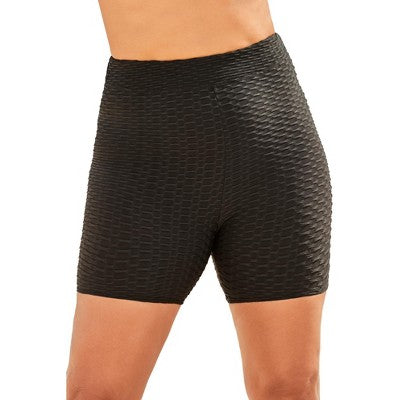  Swimsuits For All Women’s Plus Size Textured Boy Short