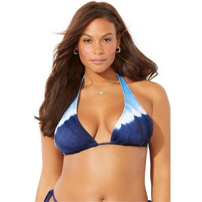  Swimsuits For All Women’s Plus Size Elite Triangle Bikini Top