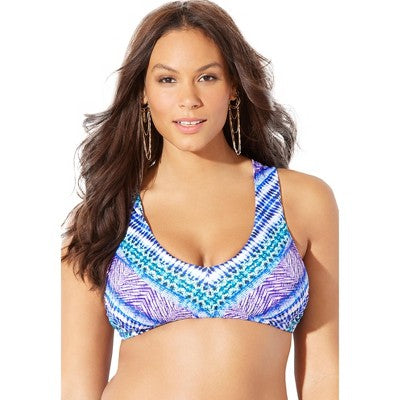  Swimsuits For All Women’s Plus Size Darling Tie Back Bikini Top