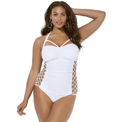  Swimsuits For All Women’s Plus Size Boss Underwire One Piece Swimsuit