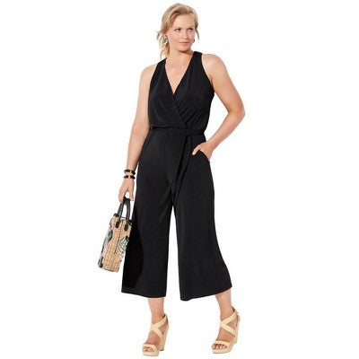  Swimsuits For All Women’s Plus Size Ava Racerback Jumpsuit