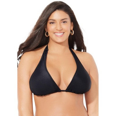  Swimsuits For All Women’s Plus Size Elite Triangle Bikini Top