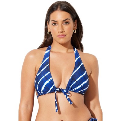  Swimsuits For All Women’s Plus Size Innovator Multi-Way Triangle Bikini Top