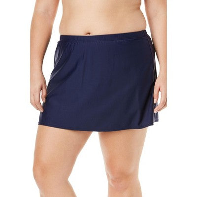  Swimsuits For All Women’s Plus Size Side Slit Swim Skirt
