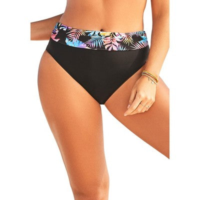  Swimsuits For All Women’s Plus Size Foldover Swim Brief